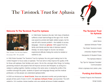Tablet Screenshot of aphasiatavistocktrust.org